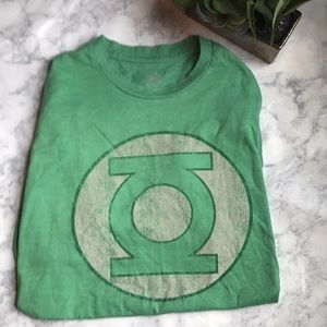 Green Lantern Distressed Logo Tee - Size L
